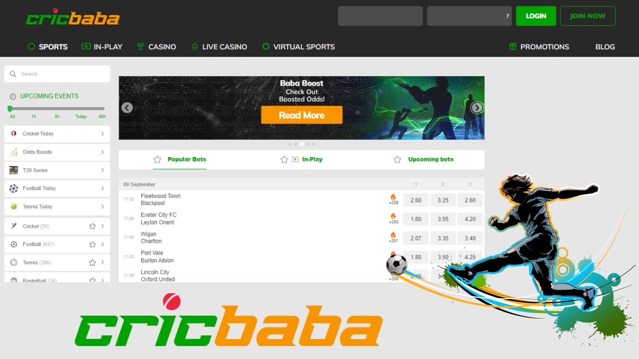 football betting at Cricbaba Sportsbook in India