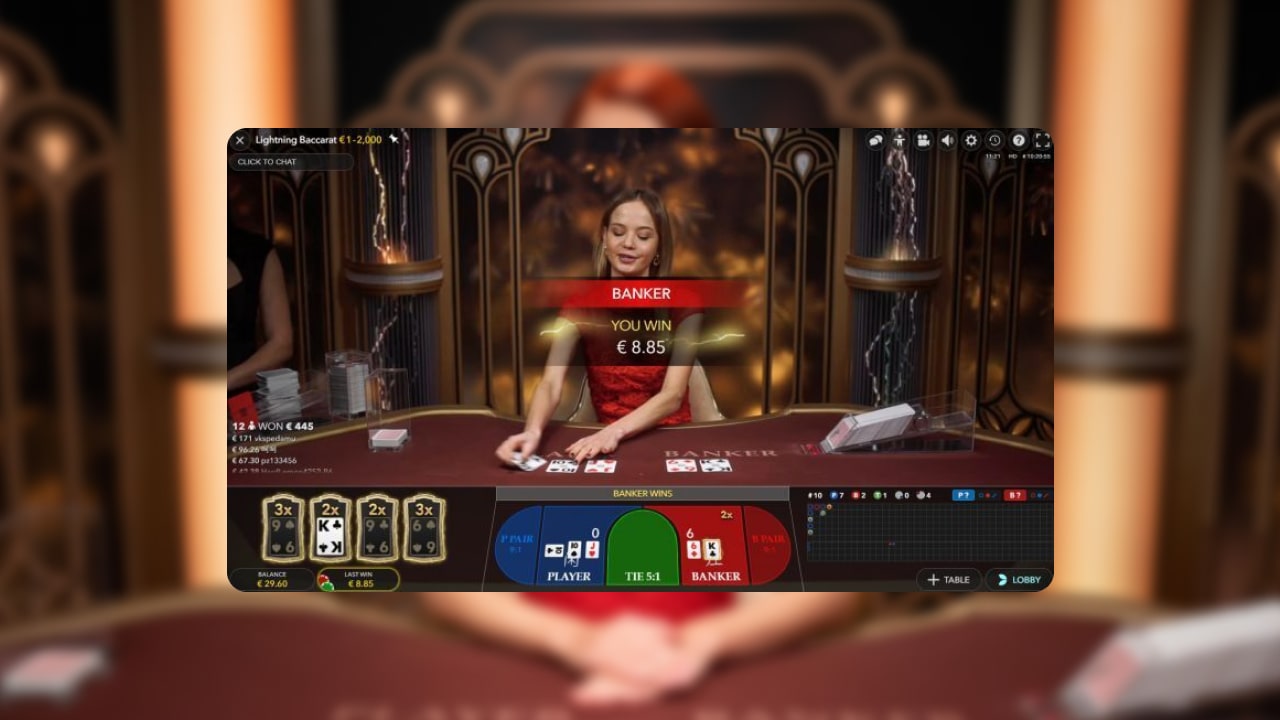 Lightning Baccarat at online casinos